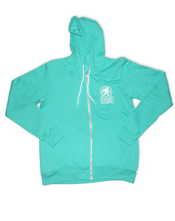 Everest, Full Zip Fleece Hoodie, Teal