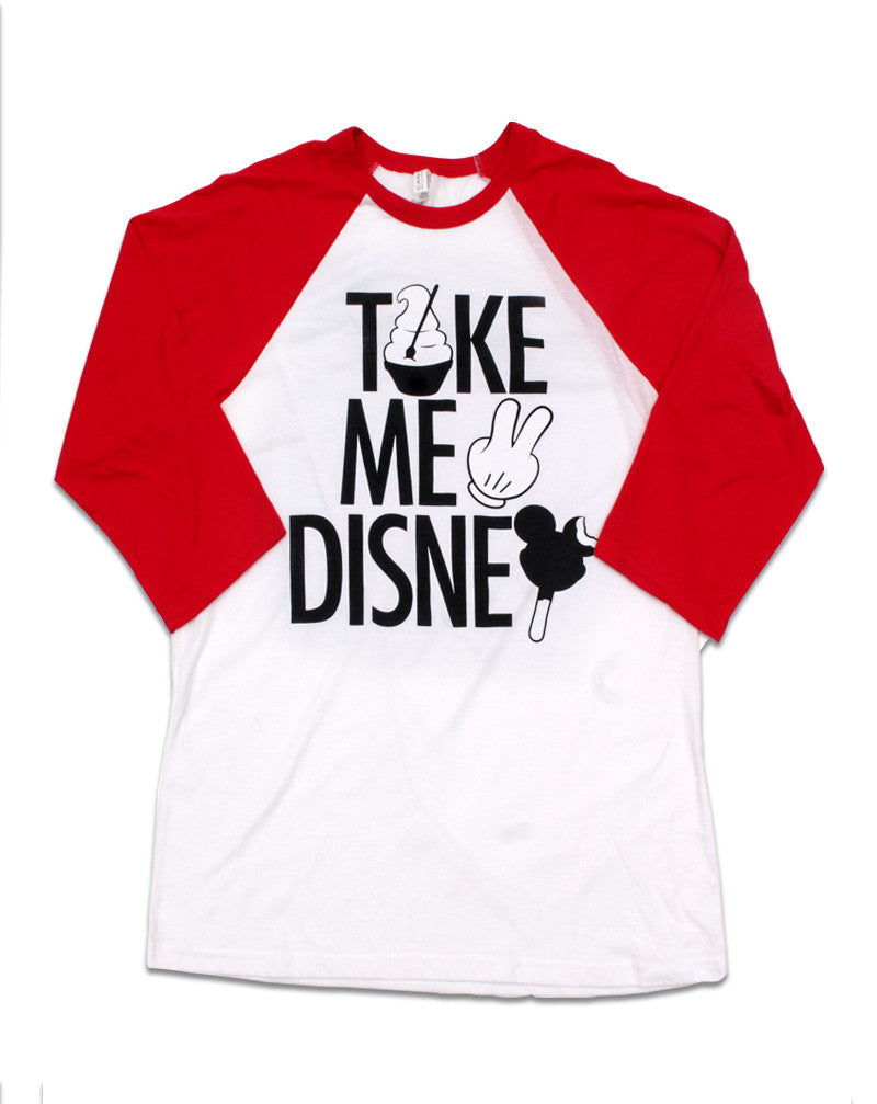 Take Me 2, 3/4 Sleeve Raglan, Red