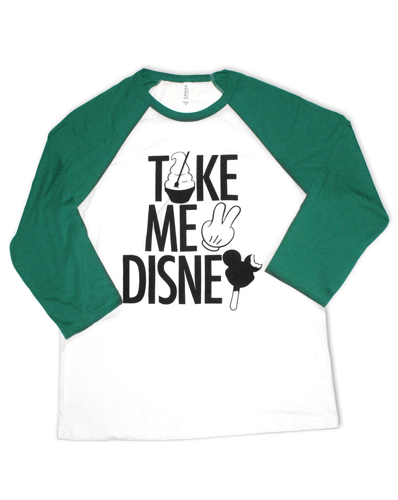 Take Me 2, 3/4 Sleeve Raglan, Green