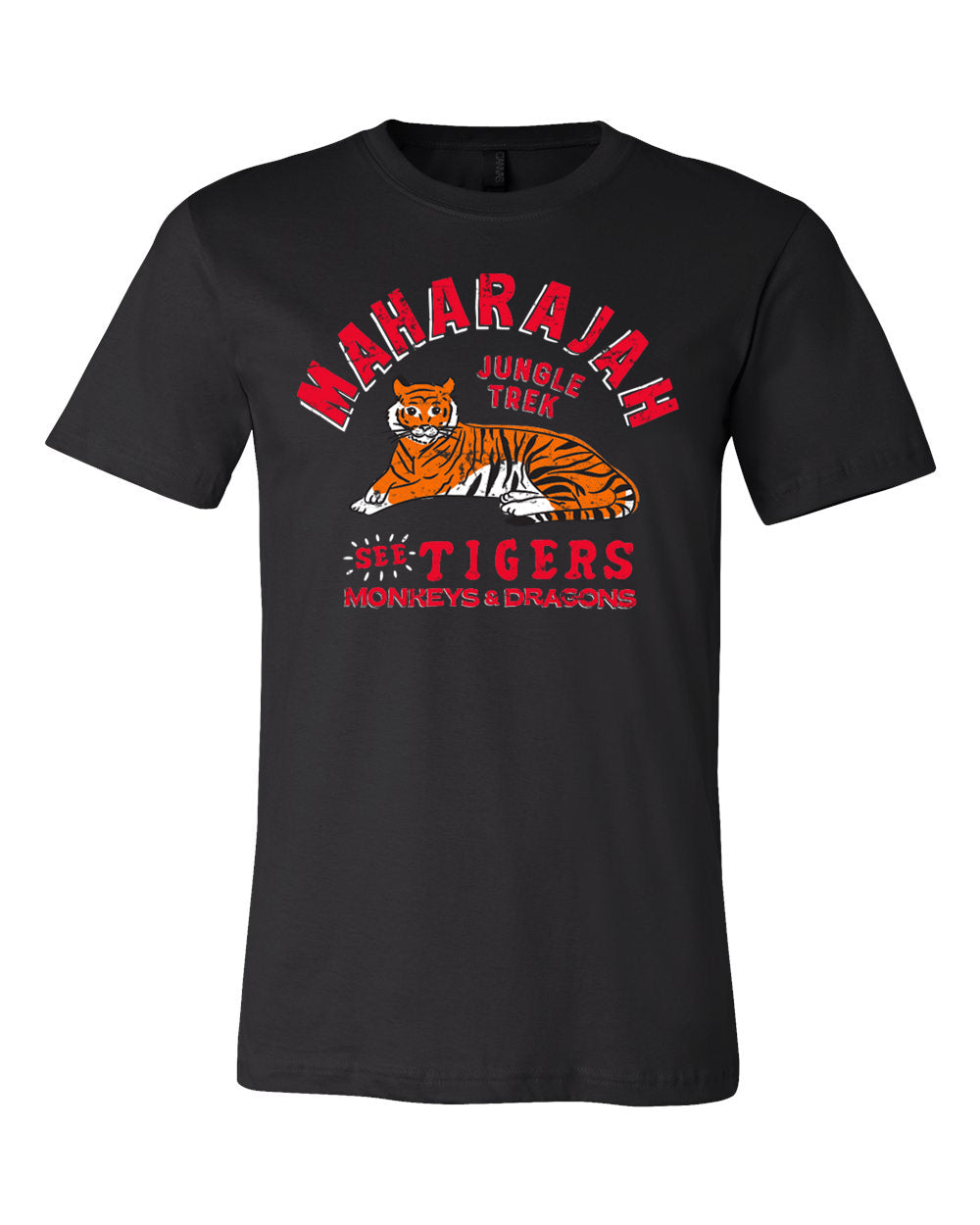 Maharajah Jungle Trek, Crew Neck Tee, Black