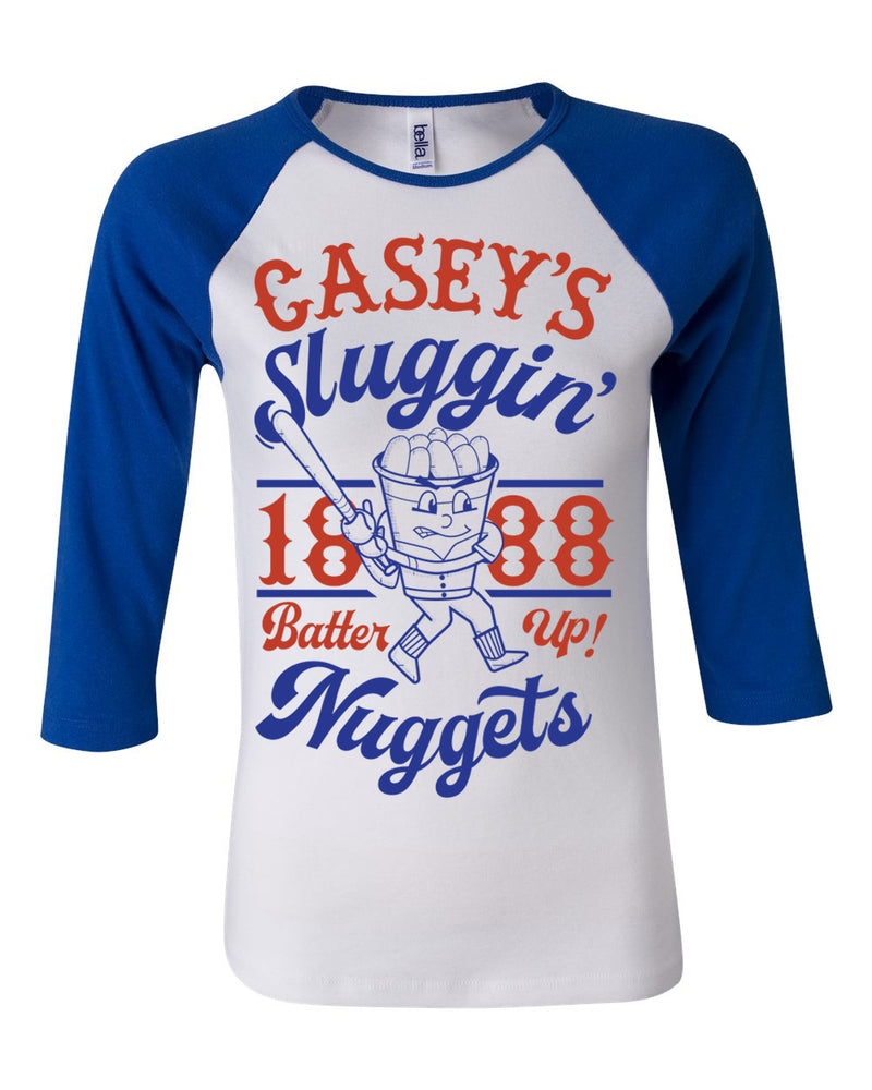 Casey's Sluggin Nuggets, 3/4 Sleeve Raglan