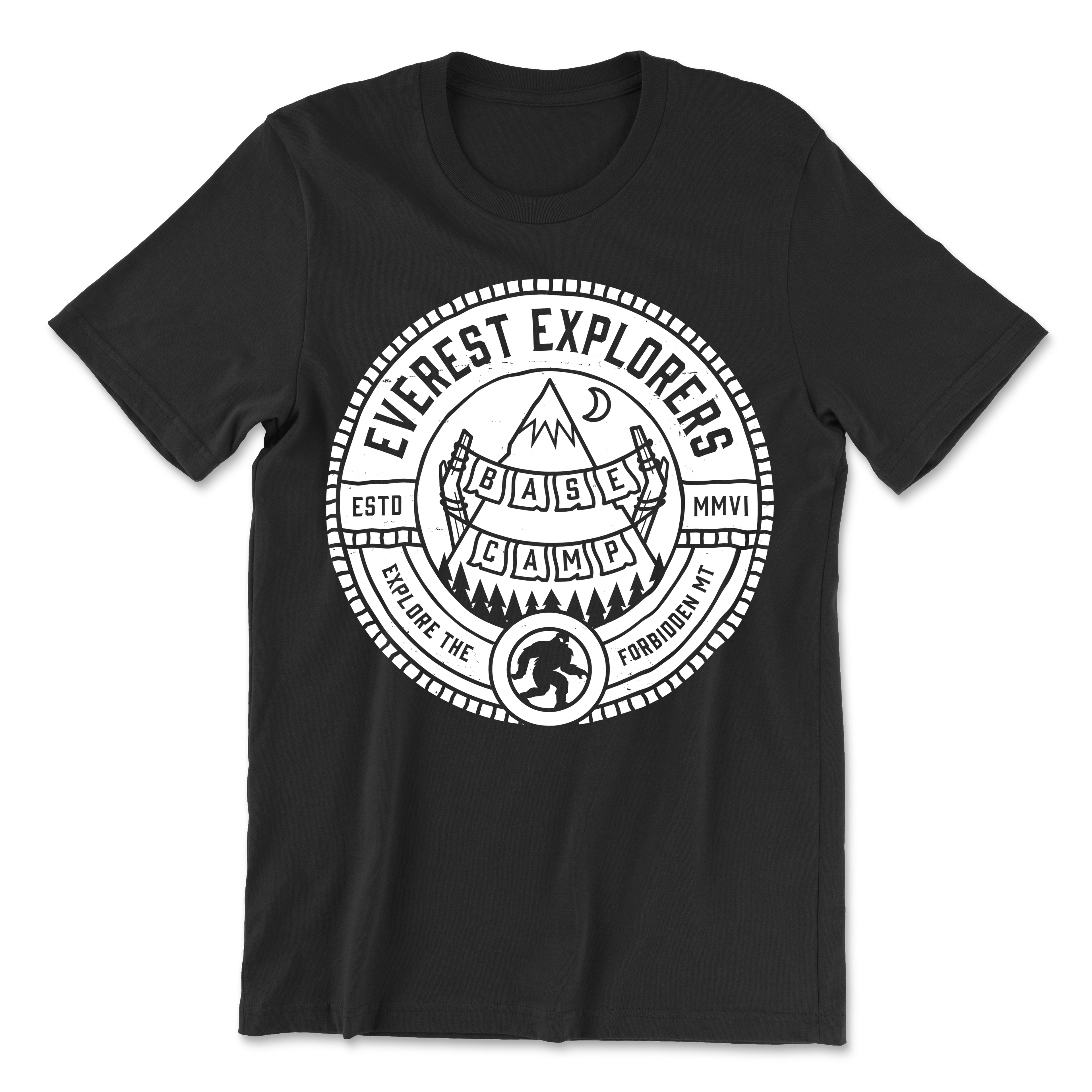 Everest, Crew Neck Tee, Black