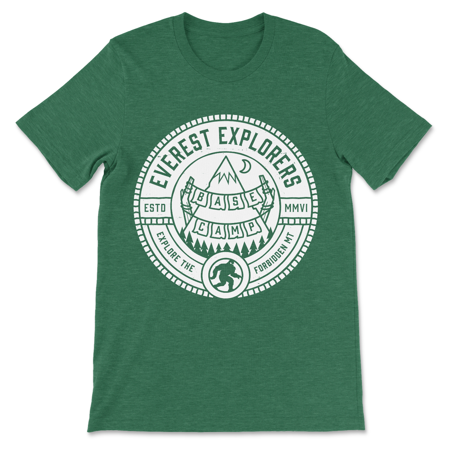 Everest, Crew Neck Tee, Forest Green