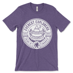 Everest, Crew Neck Tee, Heather Purple