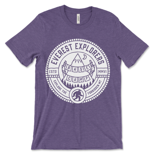 Everest, Crew Neck Tee, Heather Purple