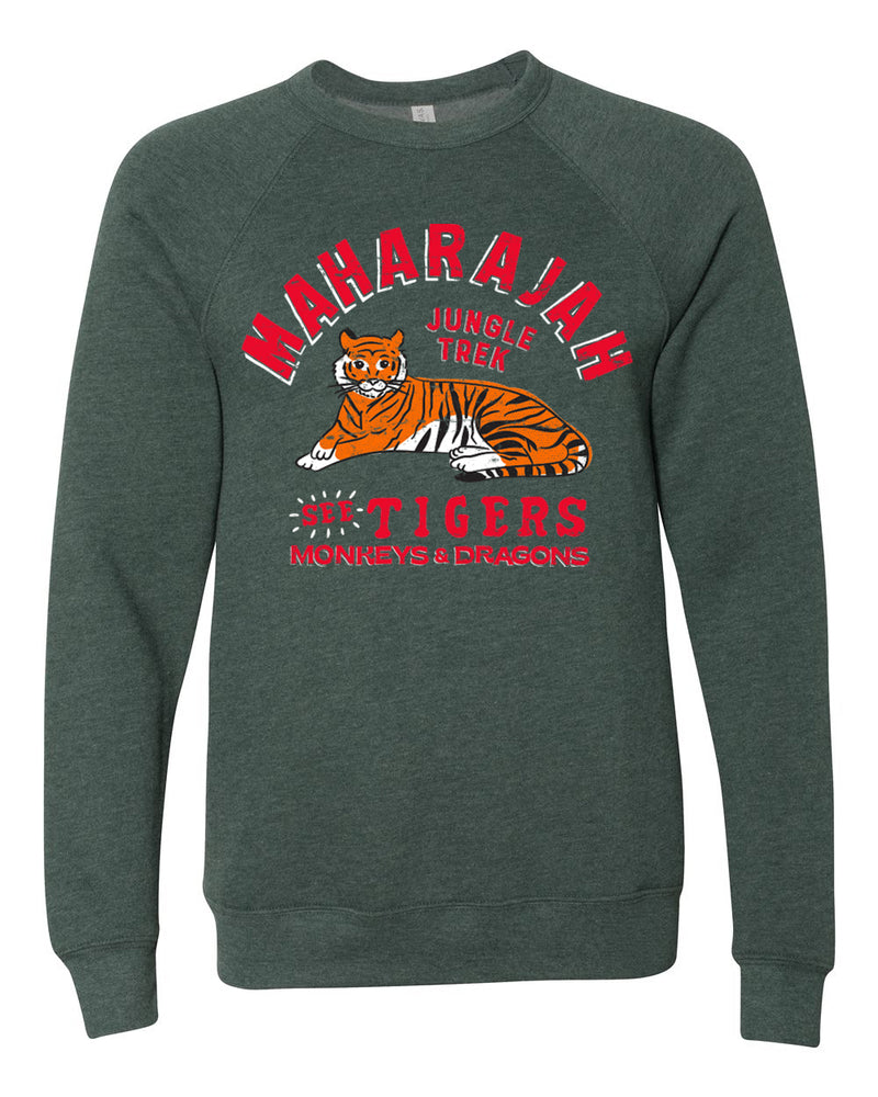 Maharajah Jungle Trek, Fleece Sweatshirt, Forest Green