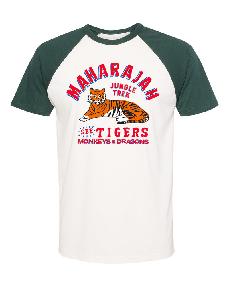 Forest Green Raglan Maharajah Jungle Trek, Short Sleeve Raglan Tee, Forest Green – Main ...