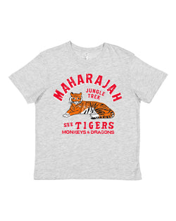 Maharajah Jungle Trek, KIDS Crew Neck Tee, Temple Grey