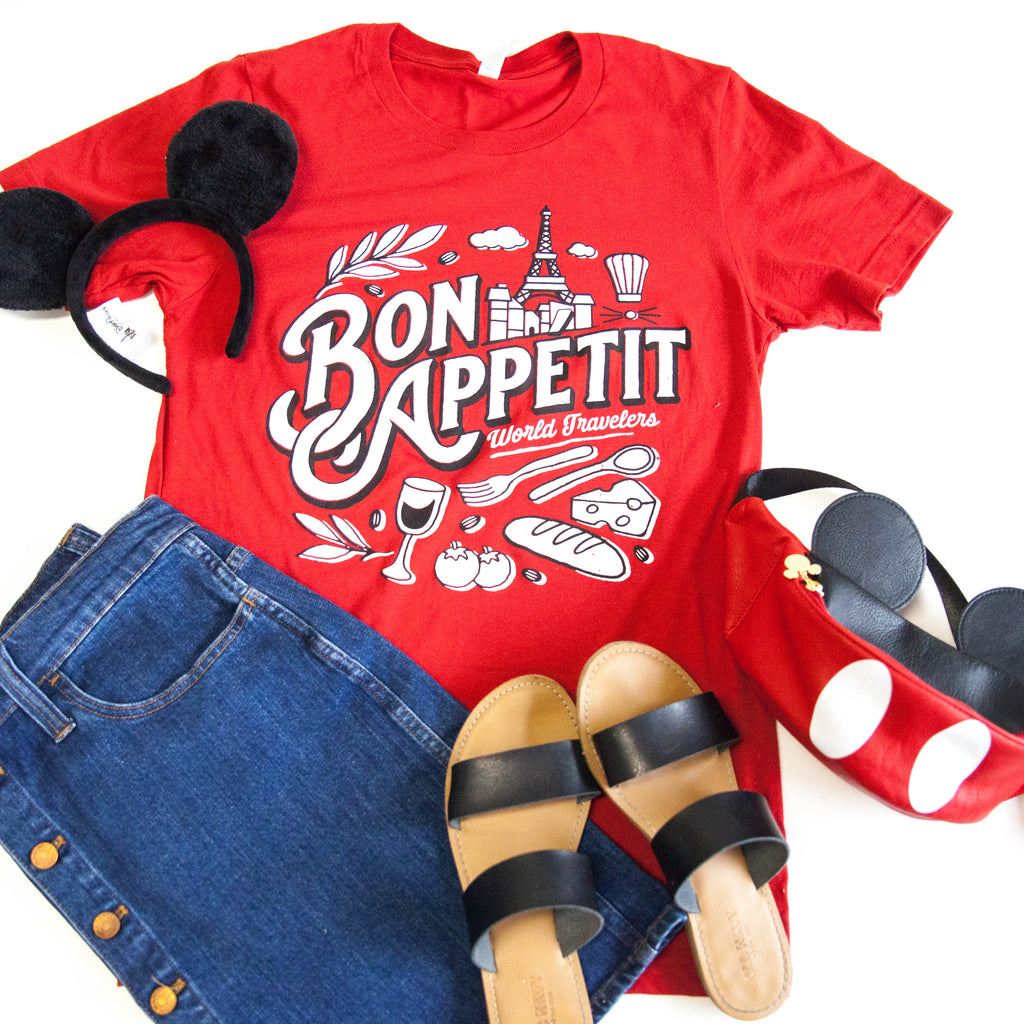 Bon Appétit, Crew Neck, Red