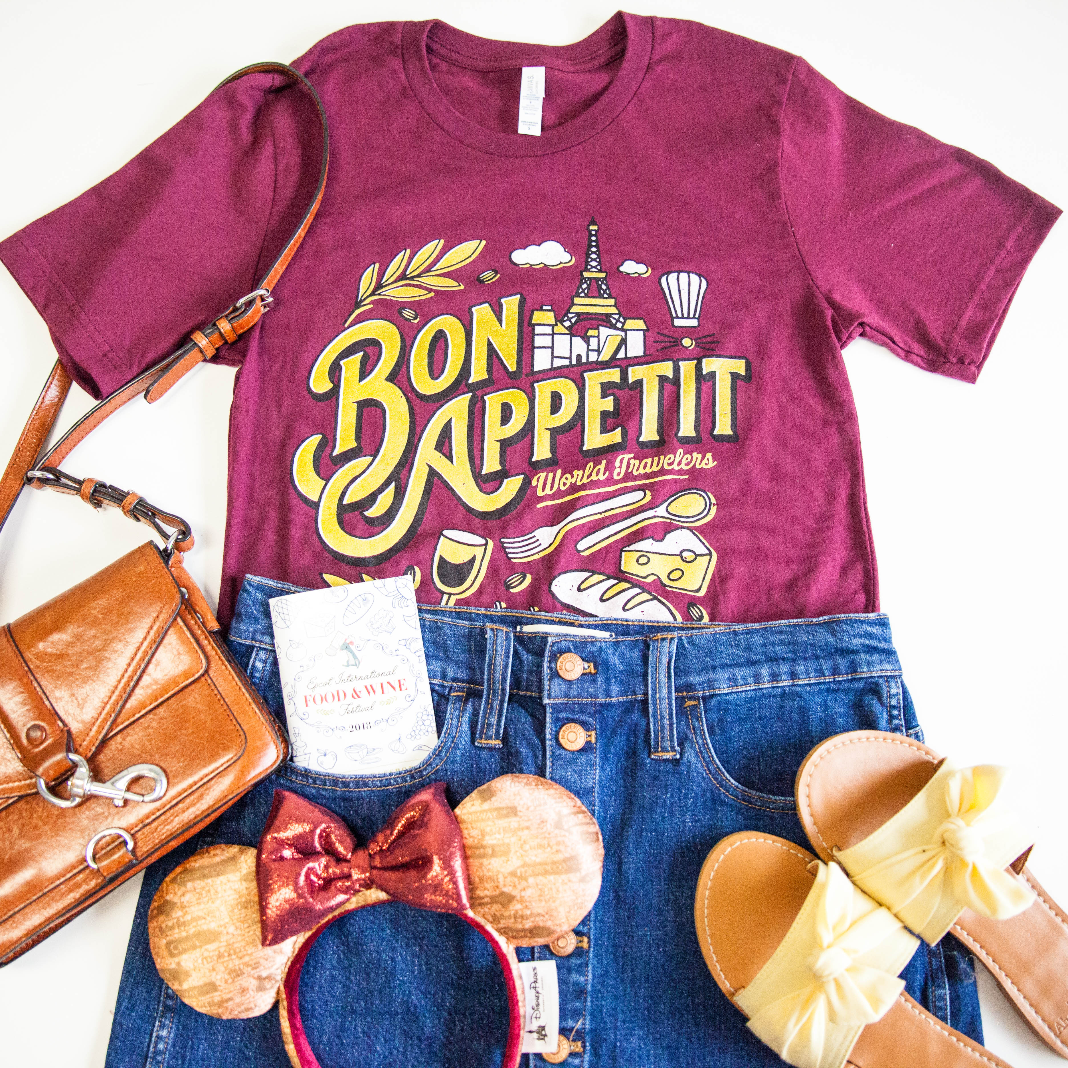 Bon Appétit, Crew Neck, Maroon