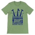 Jambo, Crew Neck Tee, Green Triblend