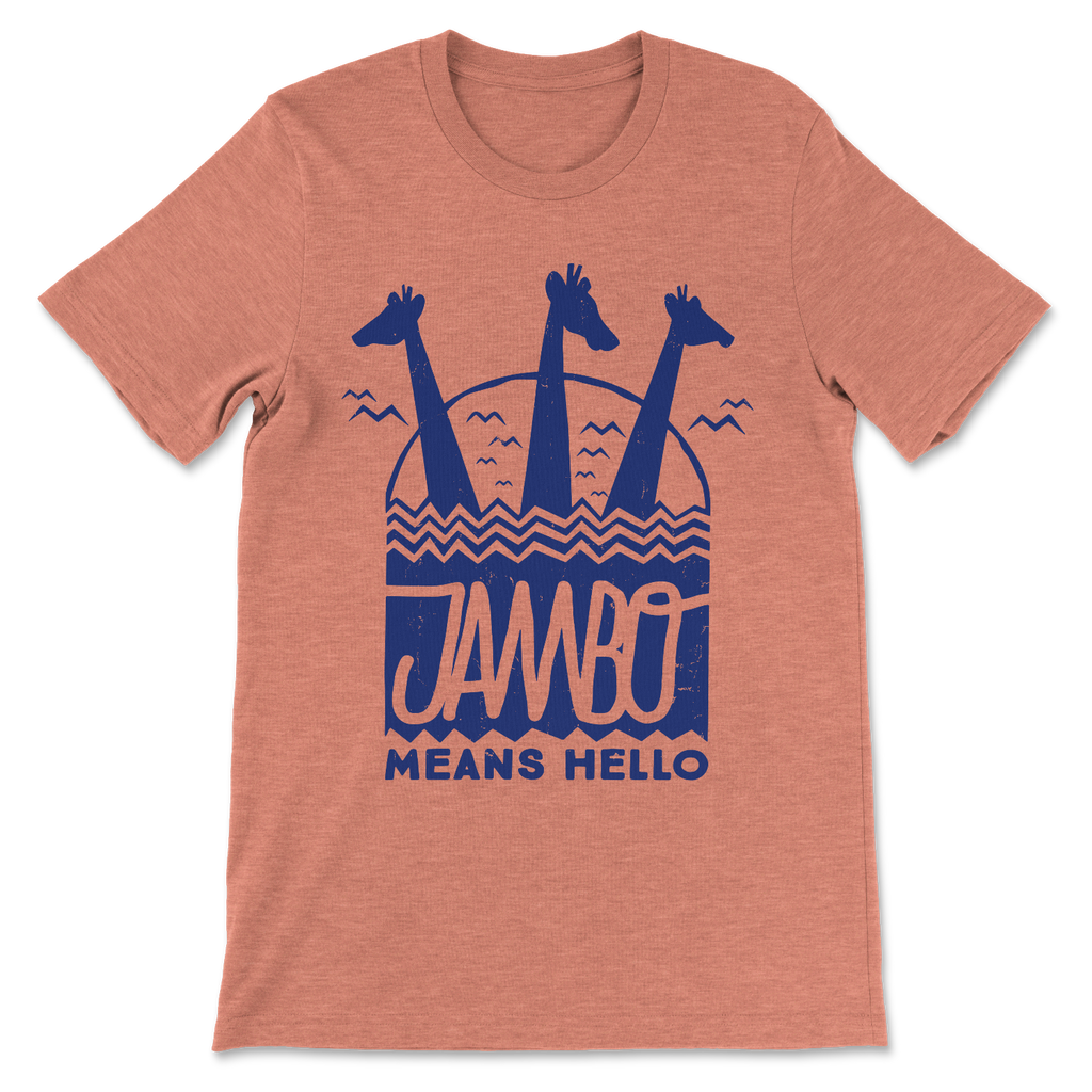 Jambo, Crew Neck Tee, Orange