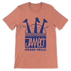 Jambo, Crew Neck Tee, Orange