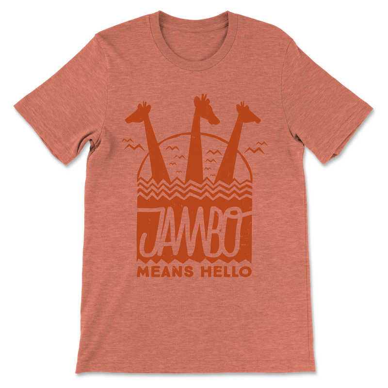 Jambo, Crew Neck Tee, Sunset