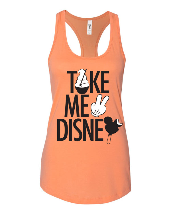 Take Me 2, Racerback Tank, Light Orange