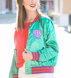 satin bomber jacket