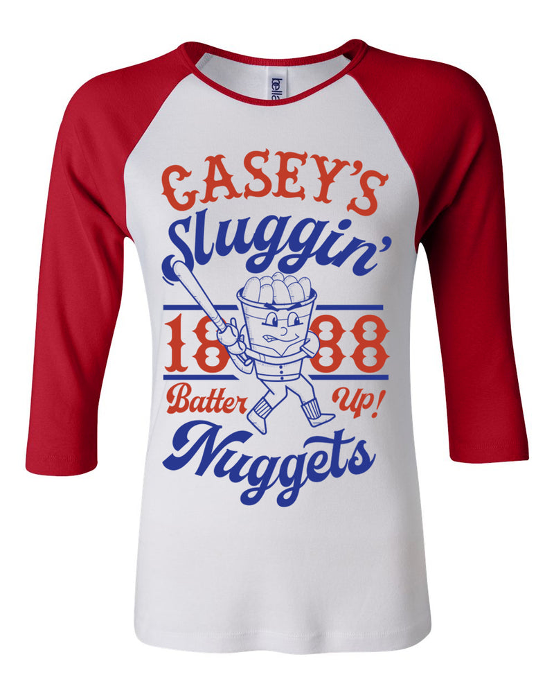 Casey's Sluggin Nuggets, 3/4 Sleeve Raglan