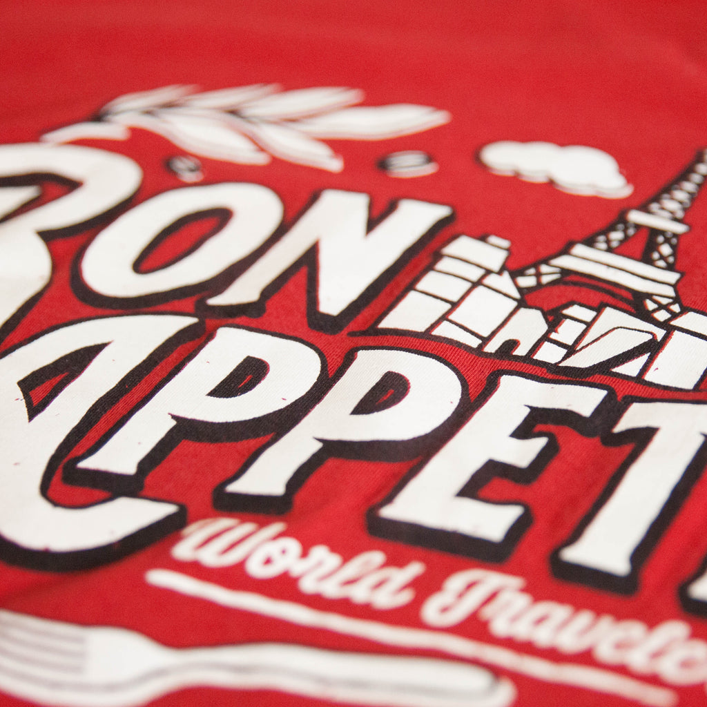 Bon Appétit, Crew Neck, Red
