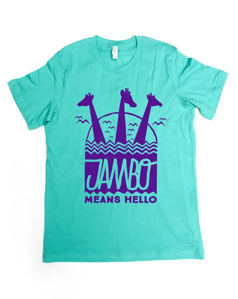 Jambo, Kids Crew Neck Tee, Sea Green