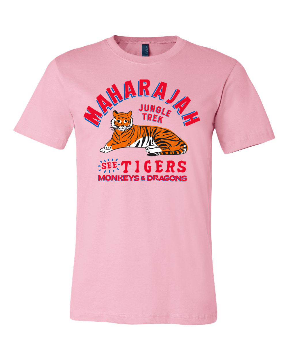 Maharajah Jungle Trek, Crew Neck Tee, Soft Pink