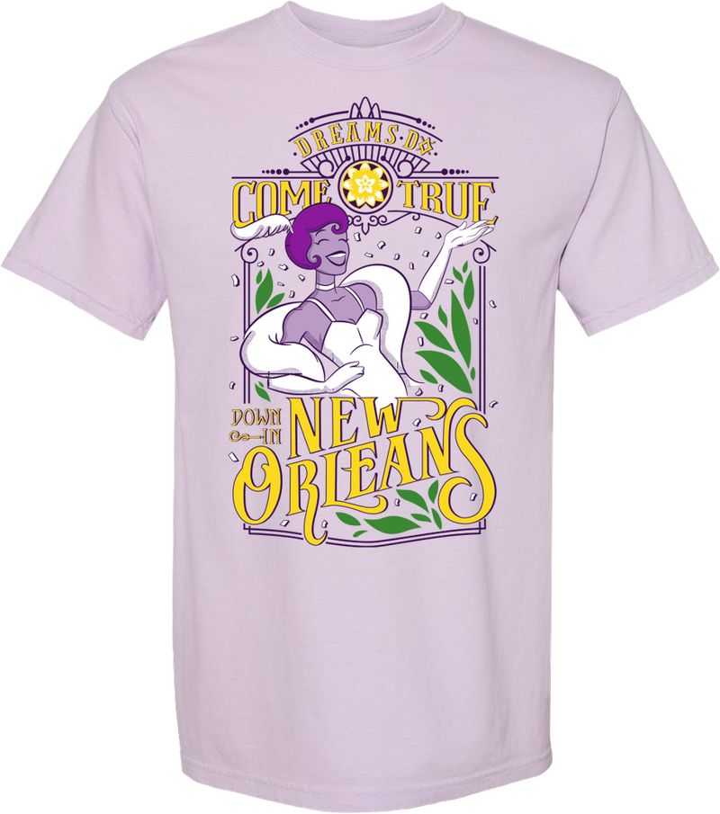 Tiana New Orleans, Crew Neck Tee, Wild Orchid
