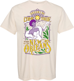 Tiana New Orleans, Crew Neck Tee, Beignet Ivory