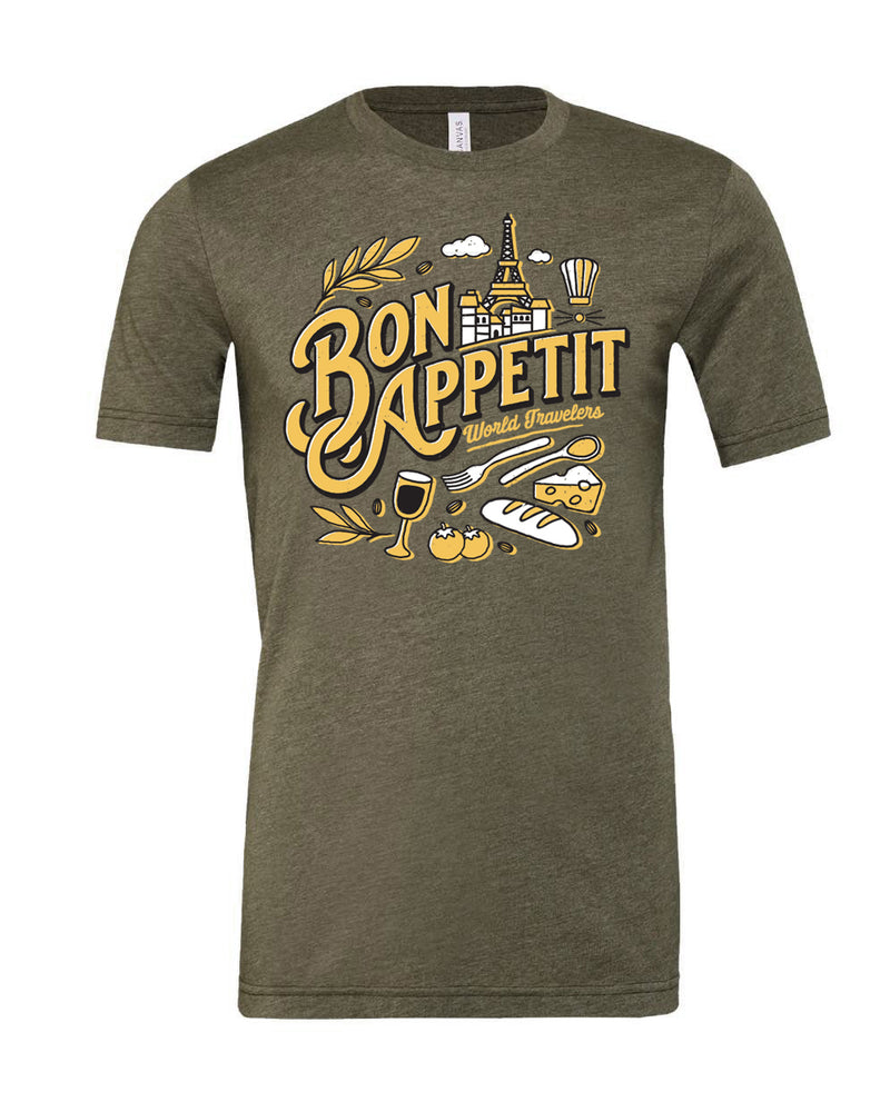 Bon Appétit, Crew Neck, Heather Olive, Ready to Ship