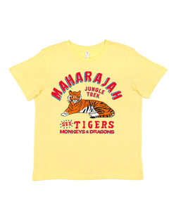 Maharajah Jungle Trek, KIDS Crew Neck Tee, Urgent Yellow