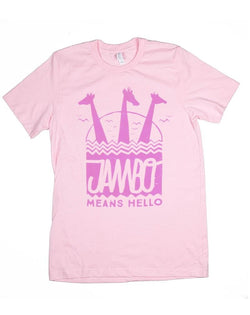 Jambo, Crew Neck Tee, Pink