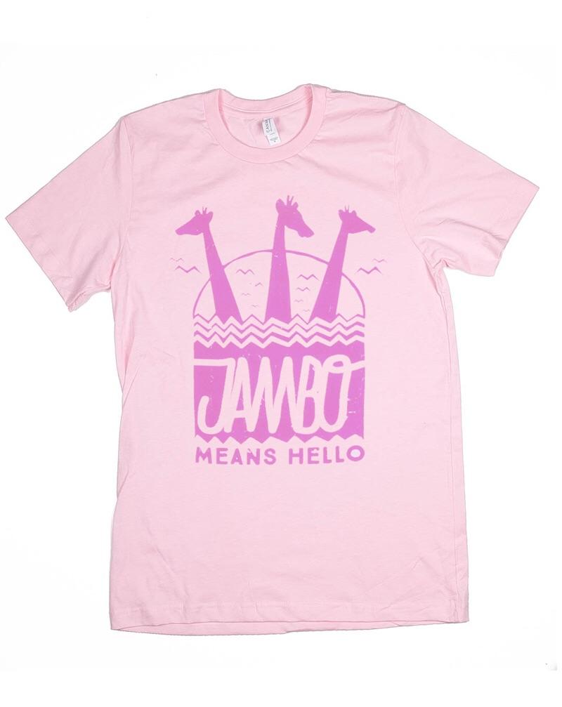 Jambo, Crew Neck Tee, Pink