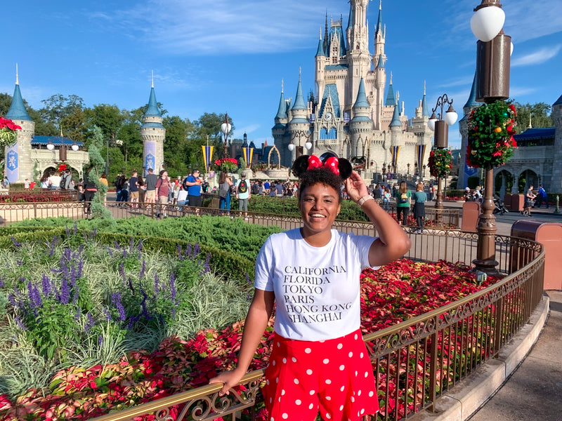 Magical Destinations, Crew Neck Tee, White