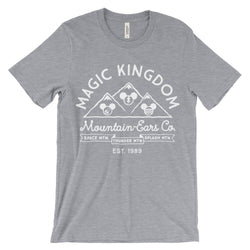 Mountain-Ears Co. Logo, Crew Neck Tee, Heather Grey