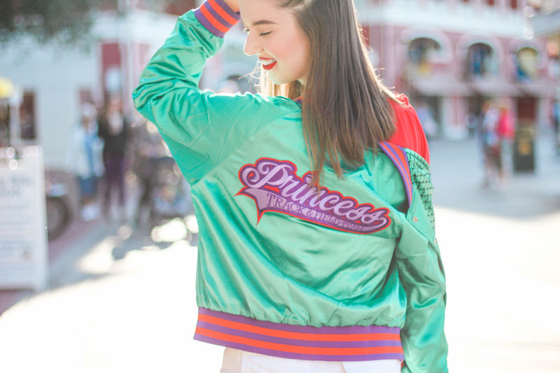 SALE, Mermaid Princess Satin Bomber Jacket by PARC, Ready to Ship