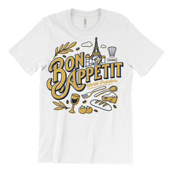 Bon Appétit, Crew Neck, White