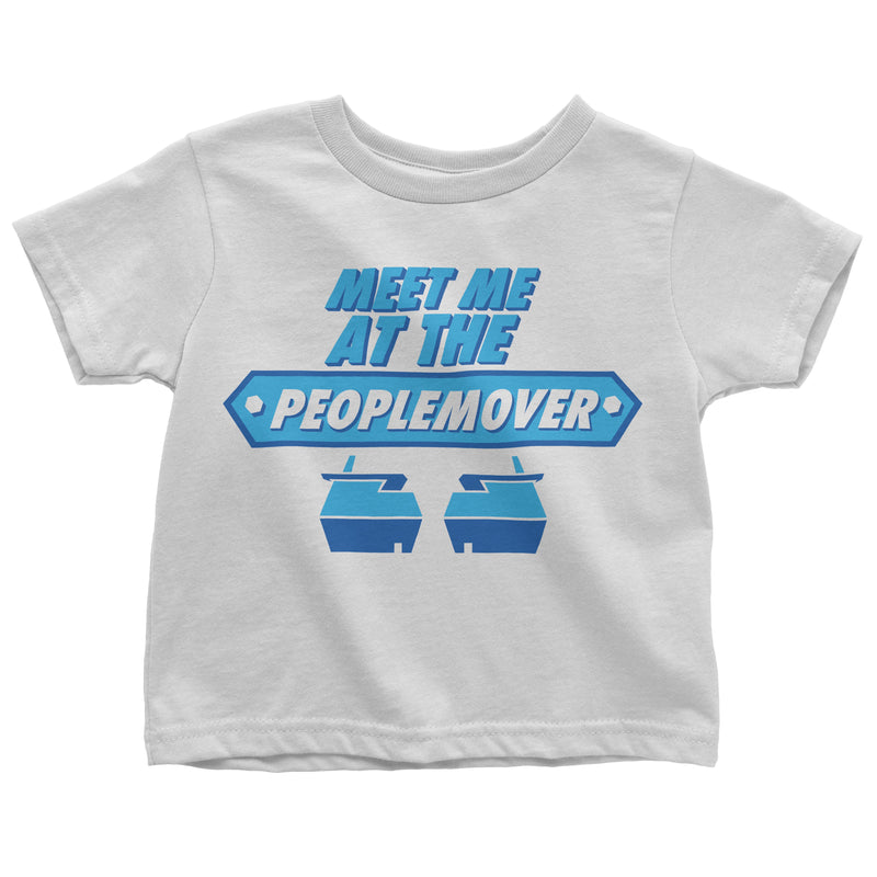 People Mover, Kids, Crew Neck Tee, White