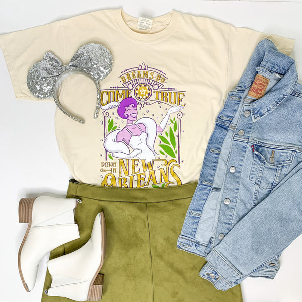 Tiana New Orleans, Crew Neck Tee, Beignet Ivory