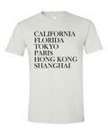 Magical Destinations, Crew Neck Tee, White
