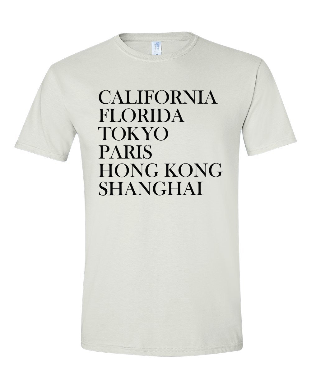 Magical Destinations, Crew Neck Tee, White