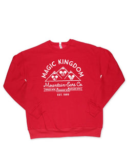 Mountain Ears Co., Pullover Fleece Sweatshirt, Red