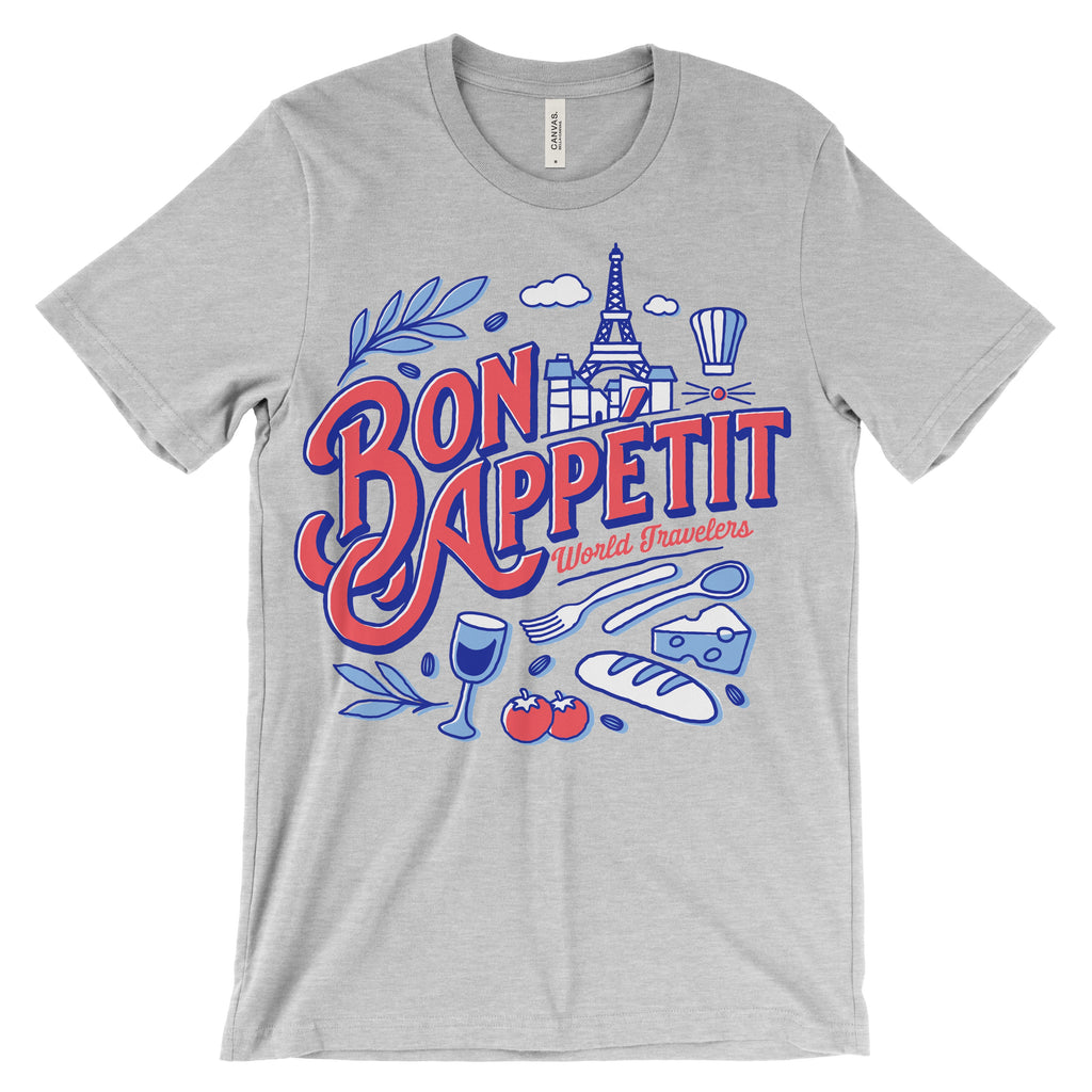 SALE, Bon Appétit, Crew Neck, Heather Grey