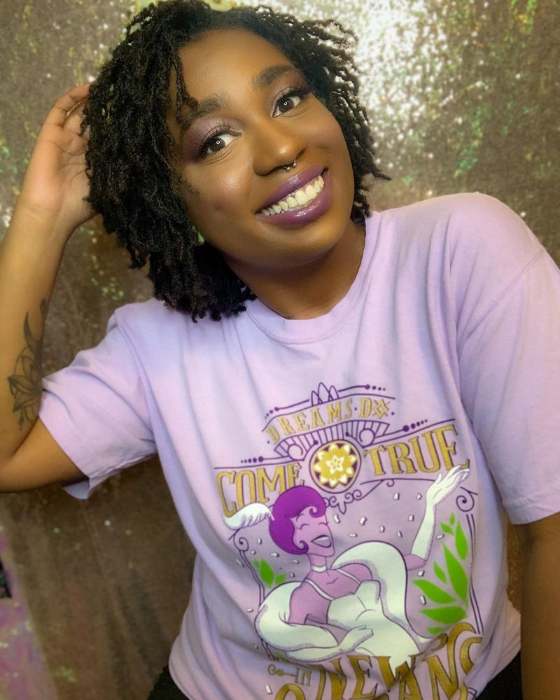 Tiana New Orleans, Crew Neck Tee, Wild Orchid
