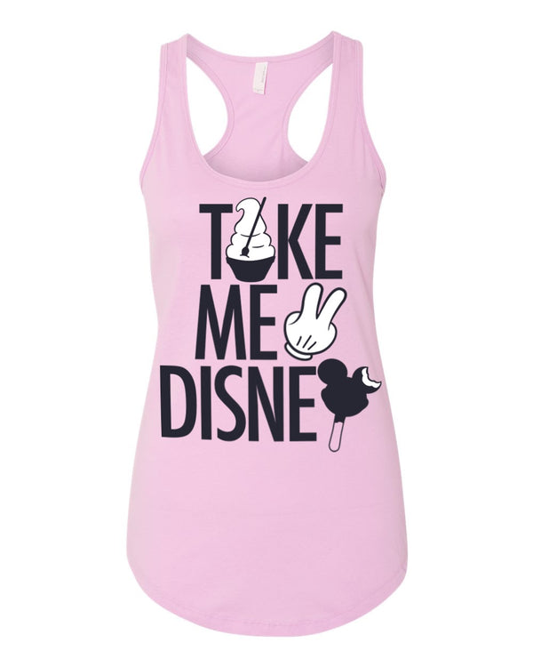 Take Me 2, Racerback Tank, Lilac