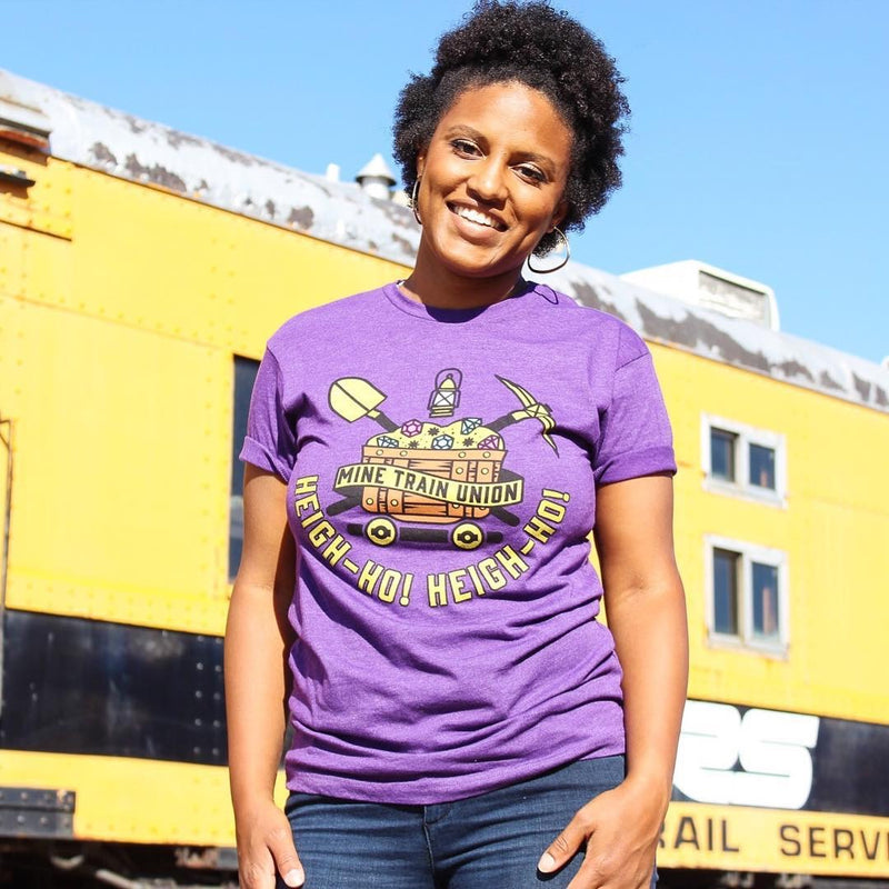 Mine Train Union, Crew Neck Tee, Amethyst