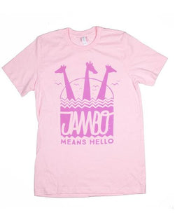 Jambo, Kids Crew Neck Tee, Pink