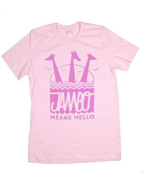 Jambo, Kids Crew Neck Tee, Pink